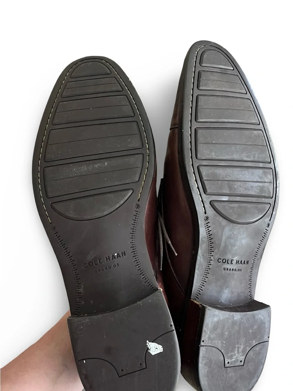 Cole Hagan Men's Brown Leather Cap-Toe Derby Shoes Sz 13